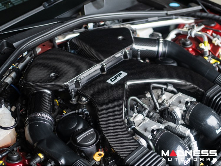 Alfa Romeo Stelvio Quadrifoglio Carbon Fiber Air Intake & Engine Cover Kit - Corsa Forza Performance
