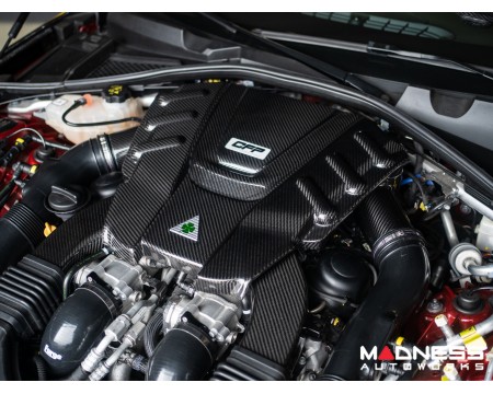 Alfa Romeo Giulia Quadrifoglio Carbon Fiber Air Intake & Engine Cover Kit - Corsa Forza Performance
